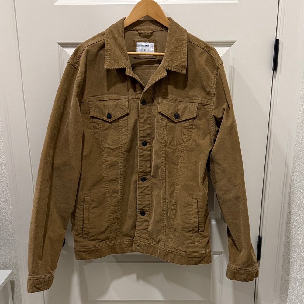 Old Navy Men's Brown Corduroy Shirt Jacket